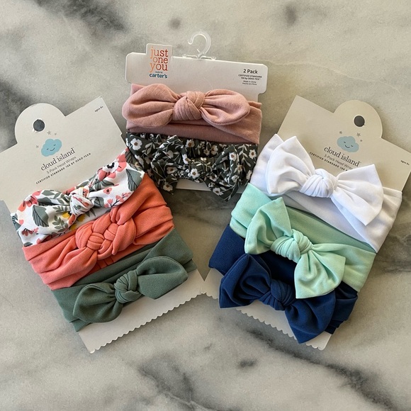 cloud island Accessories Nwt Lot Of 8 Baby Head Wraps From Cloud